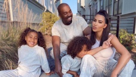 Kim, Kanye and their kids